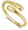 Lantine Minimalist Gold Teardrop Ring - 925 Sterling Silver Open Adjustable Stackable Knuckle Finger Ring for Women & Men - Party Gift