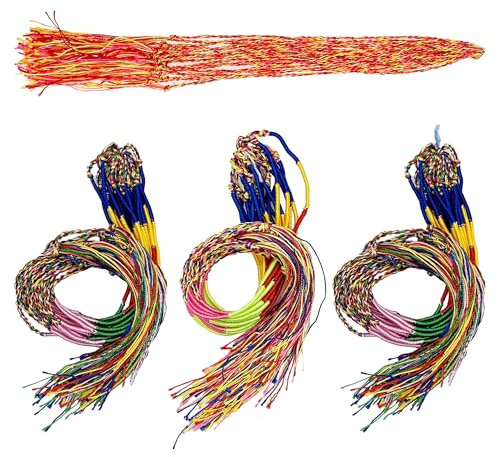 Allazone Freundschaftsarmband, Handgefertigtes Freundschaft Armbände, Geflochtene Freundschaftsarmbänder für Partygeschenke und Zubehör (80PCS)