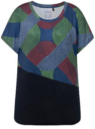 Ulla Popken Damen große Größen Übergrößen Plus Size Funktionsshirt, Oversized, Halbarm, recycelt 828883