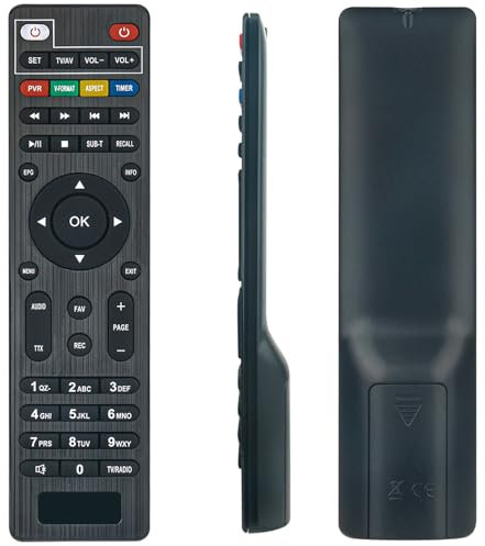 DVB-T2/C Replacement Remote Control Applicable For Terrestrial 2024 DVB-T2-Full HD Scart TV Stick Receives