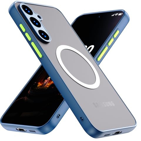 WATACHE Coque de Protection Antichoc Robuste pour Samsung Galaxy S24 FE 5G 2024(Bleu)