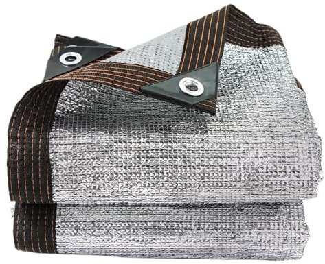 WANGBINGXING Brise Vue Balcon Filet Pare-Soleil Anti-UV à 99% en Aluminium for Jardin, Protection Solaire, abri de bâtiment, pergola, Balcon Balcon(4x8m)