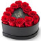 Mikasol 12 Rote Konservierte Rosen im Herz-Geschenkbox – Langanhaltende Ewige Blumen für Sie, Perfektes Romantisches Geschenk für Ehefrau zu Valentinstag, Jahrestag oder Muttertag