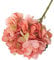 6 Stück Künstliche Hortensien Kunstblumen, Realistische Einzelne Lange Stamm Künstliche Blumen, Hortensien Blumensträuße für Hochzeit, Haus, Büro, Hotel, Partydekoration, Blumenarrangement,Orange