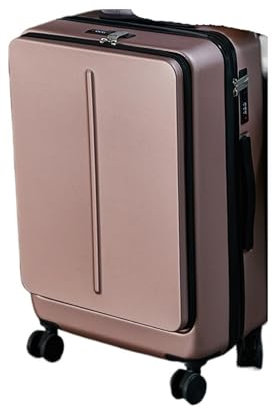 KXAOXGRC Trolley case, with Laptop Bag Business Travel Case Men Universal Wheel Trolley PC Box Trolley Luggage(Rose Gold,20inch)