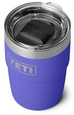 YETI Rambler 8 oz Stackable Cup, Stainless Steel, Vacuum Insulated Espresso Cup with MagSlider Lid, Ultramarine Violet