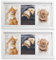 bomoe 2x Bilderrahmen Collage für 3 Fotos 10x15 cm – Fotorahmen Collage aus Holz, Kunststoffglas, Metall-Aufhängung & Passepartout Multirahmen für Bilderrahmen Set – Bilderrahmen 10x15 Weiß Galeria