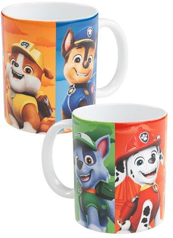Paw Patrol Tasse - Team Boy Kaffeetasse Becher Kaffeebecher aus Keramik 320 ml