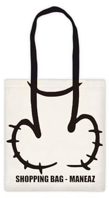 MaNeaz 38x42 cm tote bag borsa di tela Borsa della spesa Borsa di tela Regali interessanti Regali per ragazzi Per la Scuola I Viaggi Lo Shopping