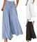 CEWIFO Miglior Prezzo Pantaloni a Gamba Larga da Donna Yoga Vita Alta Hippie Boho Beach Plus Size Palazzo (Black-3, M)