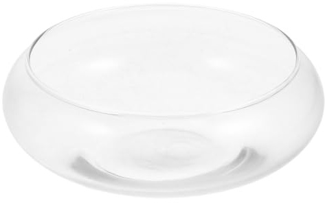 Didiseaon Fish Bowl Glass: Glass Terrarium Bowl Decorative Desktop Aquarium Tank Clear Hydroponic Planter for Goldfish Shrimp Turtle Plants for Home and Office Decor