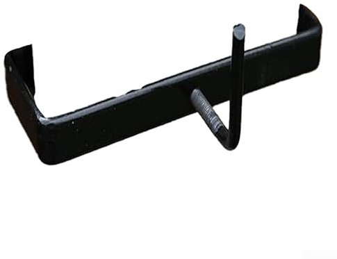 Concrete Fence Post Clip Clamp Bracket for 4-Inch Posts Heavy-Duty Metal Security Bracket with C-Buckle and L-Stud 3 x 1 for Hanging Baskets Hose Reels Growth Bags