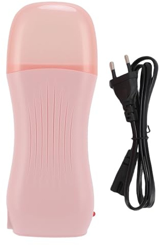 BRRNOO Roll-Wachs-Maschine, Roll-on-Enthaarungsheizung, 40 W, Gleichmäßige Erwärmung, Haarentfernung, Wachswärmer für den Professionellen Heimgebrauch, ABS-Material, 100 G (PINK)