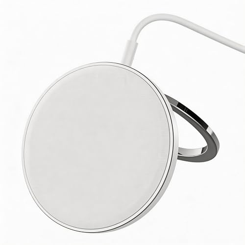 Avmzzz MagSafe Compatible 15W Magnetic Wireless Charger with Foldable Stand | for iPhone 12–17 Series, Android & Tracking Card Fast Charging Pad with USB-C cables and USB-A adapter, Strong Magnetic