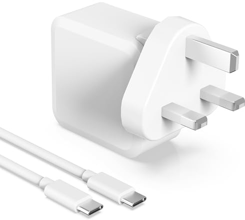 SKOTSLYE 65W USB C Charger GaN Fast Charger with 6.6ft USB C Cable | Compatible with MacBook Pro/Air, iPad, iPhone 17/16/15, Samsung Galaxy S26/S25, Google Pixel/HP/Lenovo/Asus/Huawei/Chromebook