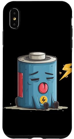 Sleeping Low Battery Costume for Powerless Batteries Case for iPhone XS Max