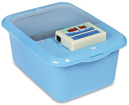Mucola Brutmaschine Automatisch 18 Eier – Inkubator mit LED-Schierlampe, Temperatursteuerung, Futternapf und Geflügeltränke | Brutkasten kompakt für Hühner, Enten, Wachteln, Einsteiger und Hobby
