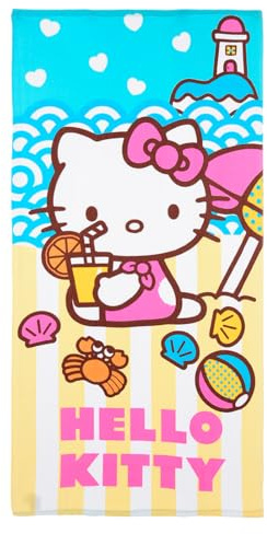 Hello Kitty Strandtuch für Mädchen, Mehrfarbig, Einheitsgröße