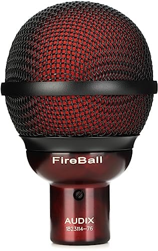 Audix FireBall Dynamisches Handmikrofon mit spezieller kurzer, runder Formgebung für Mundharmonika