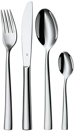WMF 1166006043 Set de 24 Couverts de service, Acier Inoxydable, Argent, , 44 x 27 x 5 cm