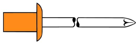 Gesipa especiales - Remache cap estanco cobre/acero 3,2x6