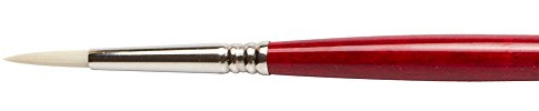 Escoda Marfil Long Handle - 4475 Round - Size 6