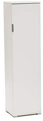 MeMi Me207BIA Portascope, 3 piani rimovibili, Legno, Bianco, 151 x 33 x 40 cm