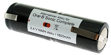 NiMH Akku kompatibel für Oral-B Sonic Complete Zahnbürste mit 1600mAh Kapazität