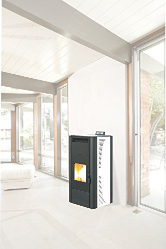 STUFA PELLET KING IDRO KW24 BIANCA PZ - 1