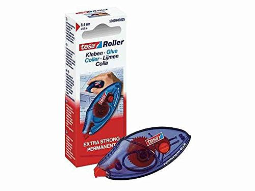 Tesa 59090-00005-0005-5 rotoli di colla monouso, 8,5 m x 8,4 mm, permanenti