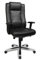 TOPSTAR Sitness Direktor Aktion 800 echt Leder Chefsessel mit bewegter Sitzfläche und Armlehnen, Polster handvernäht, schwarz