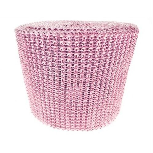 event-kauf 9m Strassband Strassborte Dekoband Hochzeit Deko (rosa)