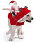 Idepet Hundekostüm Weihnachten, Hund Weihnachten Kostüm mit Santa Claus Reiten auf Haustier Katze Hundepullover Weihnachten