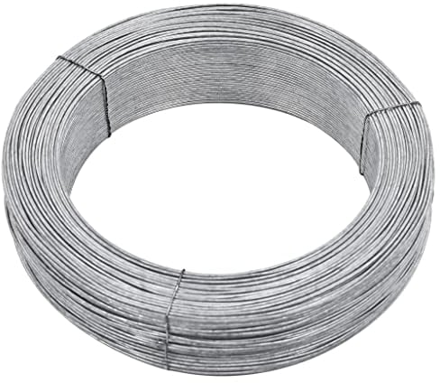 vidaXL Bindedraht Spanndraht Blumendraht Wildzaun Gartenzaun Maschendrahtzaun Zaun Draht Basteldraht Zaundraht 250m 2,5mm Stahl Silbern