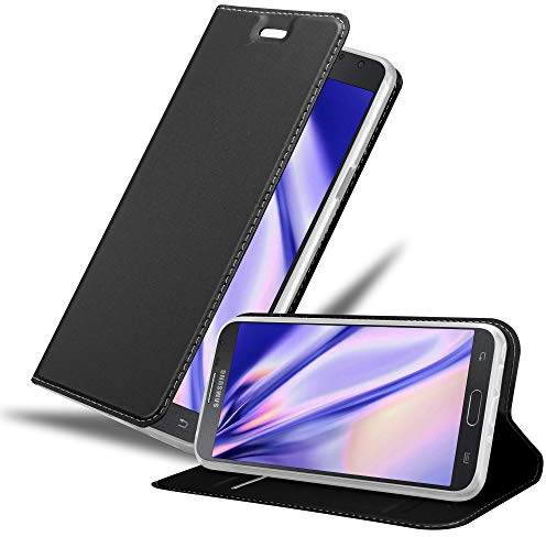 Cadorabo Custodia Libro per Samsung Galaxy Note 3 Neo in Classy Nero - con Vani di Carte, Funzione Stand e Chiusura Magnetica - Portafoglio Cover Case Wallet Book Etui Protezione