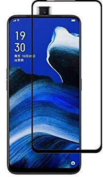 PHONILLICO® Film Protection Ecran en Verre Trempe Bord Noir pour OPPO RENO 2Z - Film Protection 100% Intégral Ecran Verre Trempe Resistant Vitre Protecteur Anti Rayure