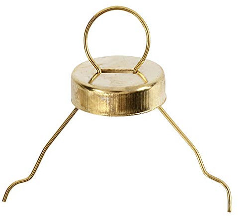 Crafty Capers 25 Gold 5mm Christmas Bauble Hangers with Caps