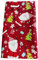 Jukway Baumwollstoff Meterware Weihnachten Deko Stoffe zum Nähen, Reine Baumwolle Stoff für DIY Dekoration Tischläufer Tischdecken Tischband Handwerk (37 x190 cm, Rot)