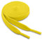 WELKOO cordones planos, cordones para zapatos duraderos, 1 par. Colores Amarillo y largo (120cm x 8mm). Compatible con Nike, Adidas, Converse, Reebok, New Balance y muchos más.