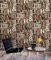 BUVU Vinyltapete 0.53x10m moderne Design, Industrial Loft Style, Abwaschbare, beige, Braun