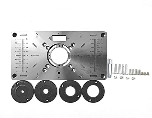 Router placa de router multifuncional mesa mesa mesa bancos de madera aluminio router tabla insert trabajo de madera máquina recortadora universal router Board