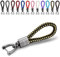 KEYU Schlüsselanhänger im maritimen Look mit Kordel für Damen & Herren | Schlüsselband | Autoschlüsselanhänger | Lanyard mit Karabiner (Schwarz Gold)