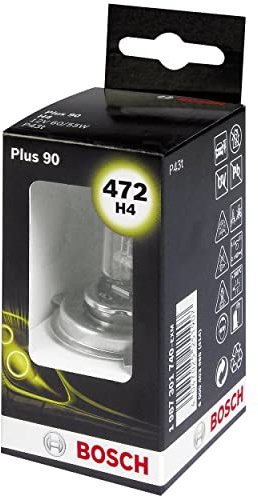 Bosch 472 (H4) Plus 90 Headlight Bulb - 12 V 60/55 W P43t - 1 Bulb