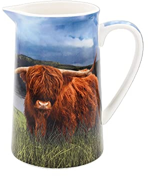 Highland Cow Fine China Jug