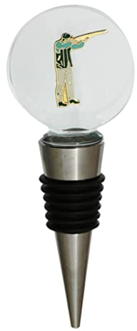 Clay Shooter Enamel Glass Wine Whiskey Stopper Bottle Top 329