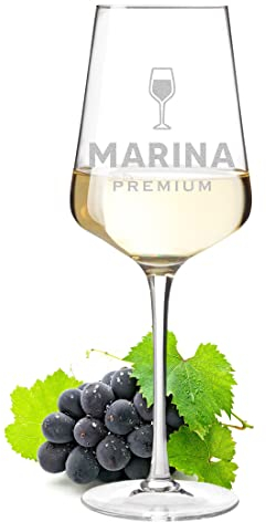 Leonardo Puccini Weinglas 560 ml mit Wunschgravur - Motiv Premium Weinglas - personalisiert - Kristallglas - Weißwein, Rotwein - made in Germany - Geburtstag, Weihnachten - Mann, Frau