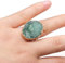 LODMLOER Natural Raw Crystal Stone Ring for Women-Irregular Agates Ring，Adjustable Statement Rings Natural Stone Quartz Rings for Women Jewelry,Green,Adjustable