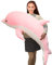 Aiuidun Delfin Kuscheltier,Stofftier Delfin Plüschtier Plüschkissen Superweiches Meerestier Plüschspielzeug Puppen für Jungen Mädchen Schlafkissen Geschenk (70cm/27.55inch, Pink)