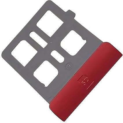 MOUDOAUER Replacement SD Card Slot Cover Holder Frame, Gaming Console SD Card Slot Repairing Kit for Nintendo NEW 3DS XL/LL