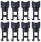 Ekakashop 8 Stück Nylon Ablassschraube Kajak mit schwarzem Gummiring Kajak Lenzstopfen Verschlussstopfen Kayak Drain Stecke 3/4 19mm,Schwarzes Dichtungsring